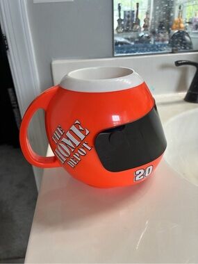 Nascar Orange The Home Depot Plastic Helmet Mug with Black Visor
